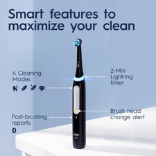 Oral-B iO4 Matte Black Electric Toothbrush 5