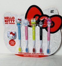 Hello Kitty and Friends Kids Toothbrush Collection Set of 5 W/ Cover Included