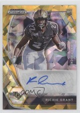 2021 Panini Prizm Draft Picks Gold Ice Richie Grant #DPA-RGR Auto 0c2