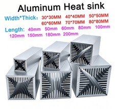Aluminum Heatsink High Power Cooler Heat Sink Cooler Radiator Length 40mm -200mm