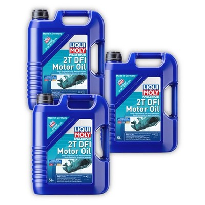 3x 5L LIQUI MOLY 25063 Motoröl Marine 2T DFI Motor Oil Boot Schiff