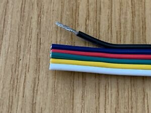RGB+CCT 6-Core AWG20 0.48mm² LED Strip Cable Wire Extension RGB CW Multicolor UK