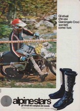 advertising Pubblicità STIVALI ALPINESTARS '80-G.A.CROCI-REGOLARITA ENDURO EPOCA