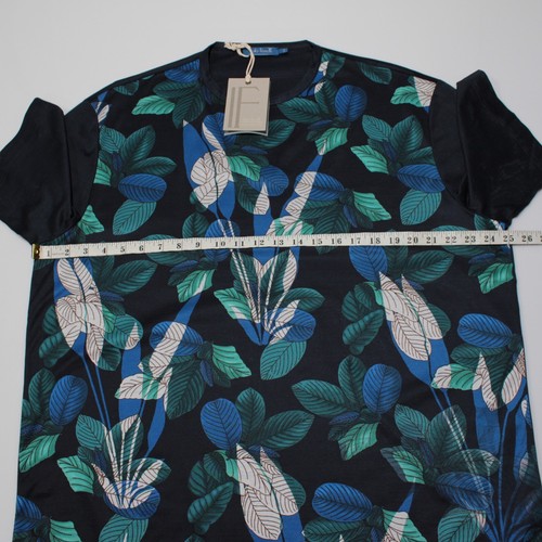 Italo Ferretti NWT Short Sleeve Crew Neck T-Shirt Size 3XL in Blue 100% Cotton - Picture 5 of 8