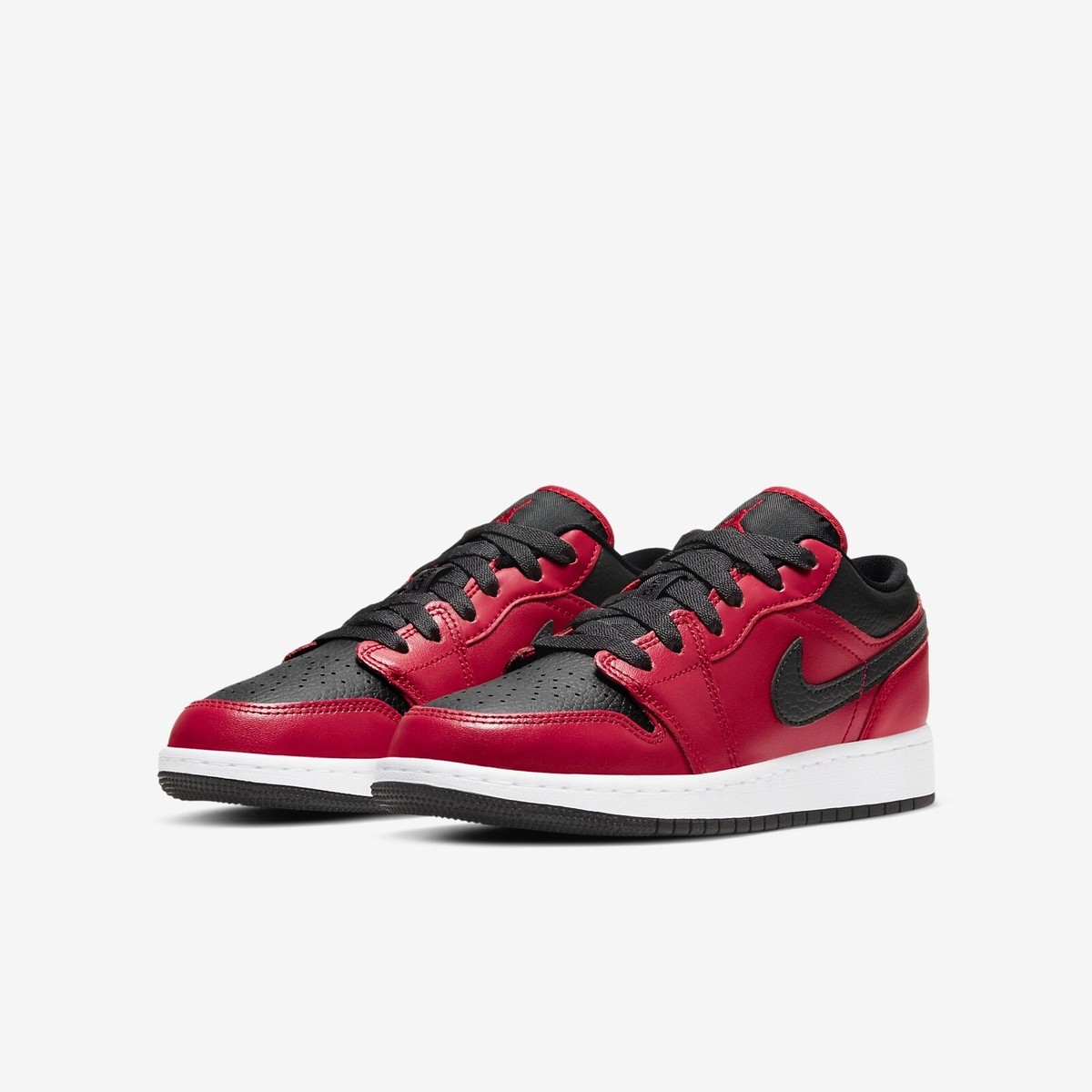 Nike Air Jordan 1 Low 9 赤黒 New Nike Air Jordan 1 Low GS Sz 4.5Y Bred Toe Black Red
