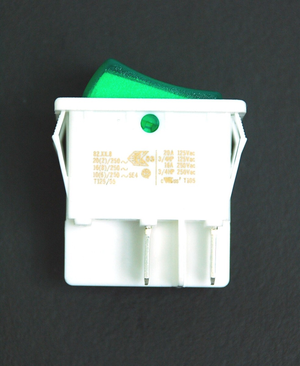 2pc EVEREL Rocker Switch SX82 82.xx.8 4P 20A 125VAC 16A 250VAC