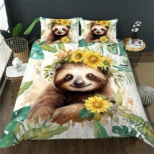 Cute Sloths-01 Cartoon Quilt