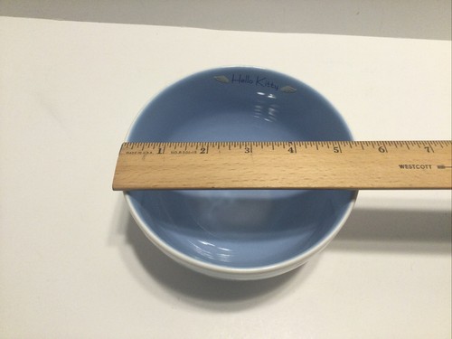 VINTAGE Hello Kitty Angel Wings CEREAL BOWL Blue Sanrio 2000 NIB RARE - Picture 9 of 17