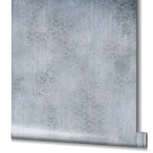 Vliestapete WüRfel Beton Dunkelgrau Glanz Novamur Hailey 82242 (3,49€/1Qm)-image
