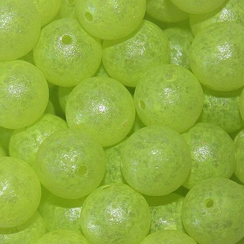 Troutbeads™ 6mm Glowbeadz Float Fishing Beads 40-PK Charteuse Glow GL72-06 B-12 - Picture 2 of 3