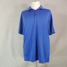 Nike golf polo shirt men's XL extra large blue short sleeve Dri-Fit Sports