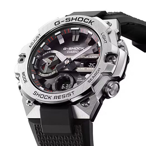 NEW Casio G-Shock G-STEEL SLIM Solar Bluetooth World Time Mens Watch GSTB400-1A - 第 3/4 張圖片