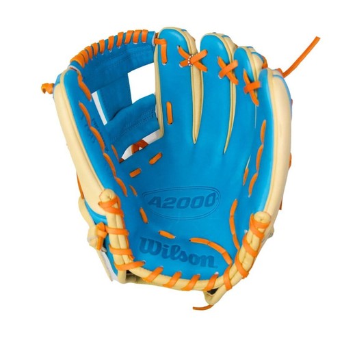 Guante de béisbol Wilson A2000 1786 "Flo Grown" 11,5": rubio/naranja/azul - Imagen 2 de 8