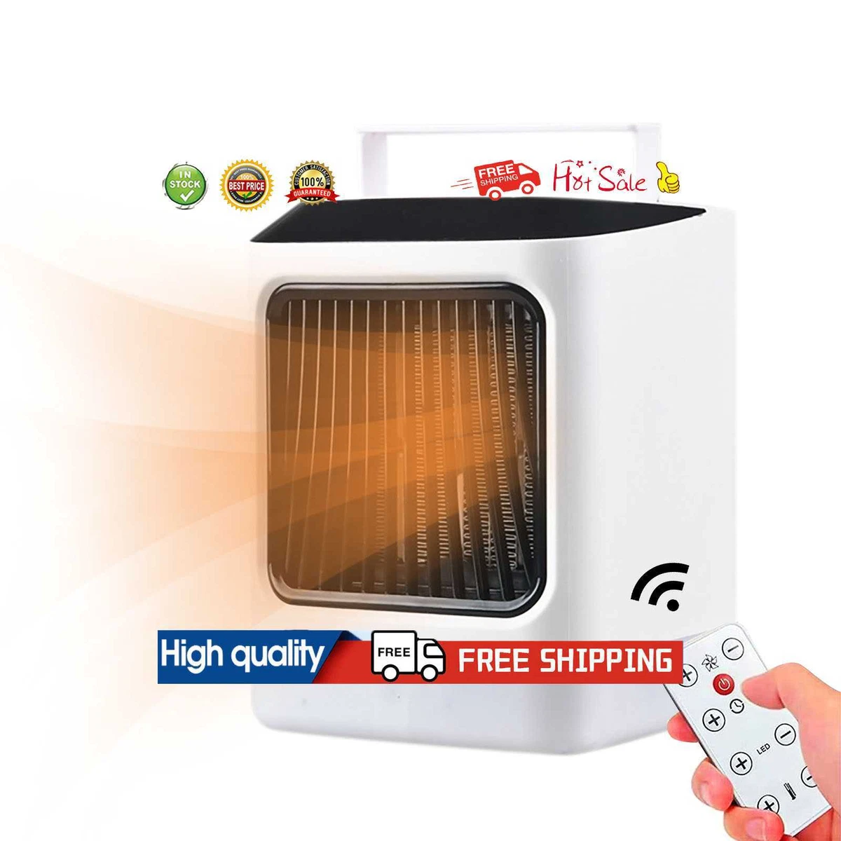 2 in 1 Cooler Heater Fast Heating Mini Heater Fan Combo Timer for Bedroom  Office | eBay