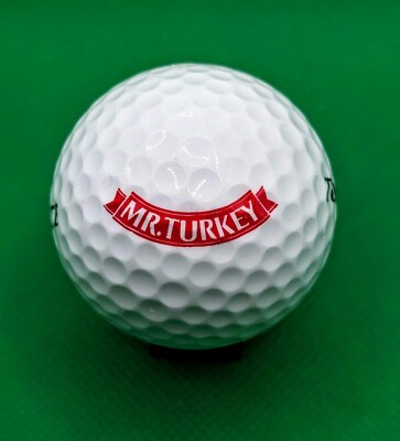 Vintage Mr. Turkey Brand logo golf ball