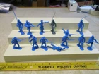 Marx Blue and Gray Civil War Playset Figures Plastic VTG Lot Recast 54mm F35