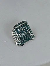 Vintage Prince Edward Island Pin Pals Club Bus Pinback Button Lapel Hat Tie