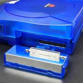SEGA Dreamcast VA1 Console Translucent Blue Shell, Power Supply MOD NTSC-J