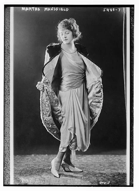 Martha Mansfield,silent film actress,coats,clothing,women,Bain News Service  | eBay