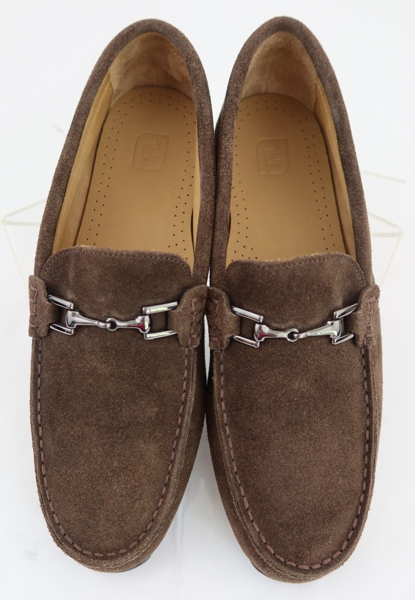 FOOTJOY Club Casuals Suede Loafer Shoes Chocolate 79063 Mens 13 FootJoy Club Casuals Suede Loafer Shoes Chocolate 79063  main image 3