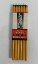 Venus Unique Colored Pencil 8 Pack Yellow 1209 NIP New Deadstock USA Made