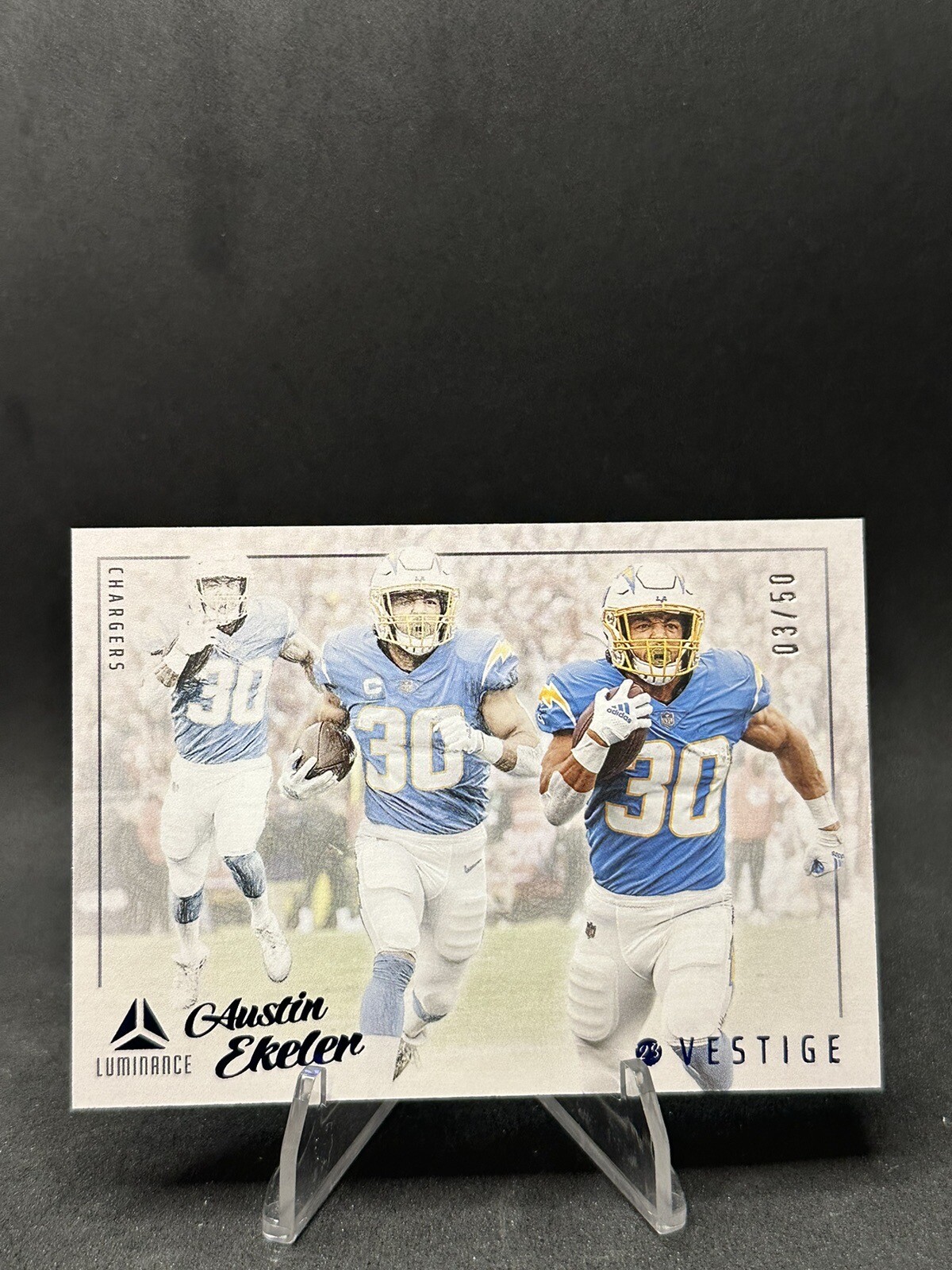 2023 Panini Luminance - Vestige #15 Austin Ekeler /50 Chargers