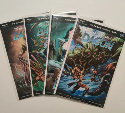 Zenescope Grimm Tales DAGON Myths & Legends Quarterly A B C D 4 Cover Set 2023