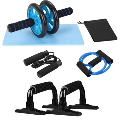 Appareils de Fitness 5 en 1 Roue Abdominale + Poignée de Pompe + Corde à sauter. - Photo 1/4