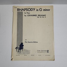 READ Rhapsody in G Minor Piano Sheet Music Belwin Superior Edition HAS WRITING