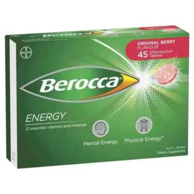 Berocca Original Berry Effervescent Tablets 45-Count - We ship from the US