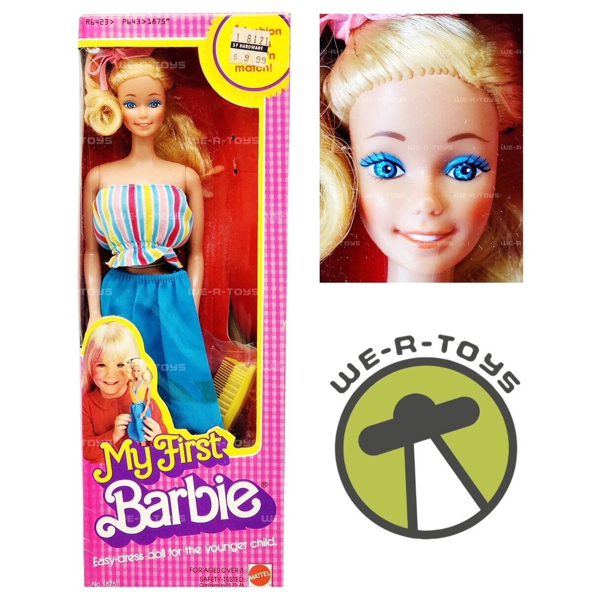 My First Barbie Doll Heather O'Rourke Box Mattel 1980 No My First Barbie Doll Heather O'Rourke Box Mattel 1980 No
