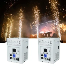 2pcs Cold Spark Machine 750W Stage Effect DMX Firework DJ Wedding 6.6-13ft Spark