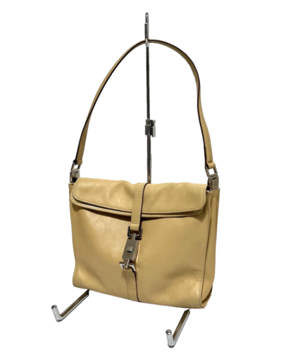 Gucci jacky shoulder bag camel leather purse From JAPAN0088 - Afbeelding 1 van 22
