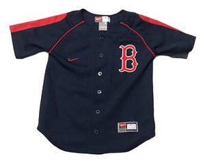 red sox button down jersey