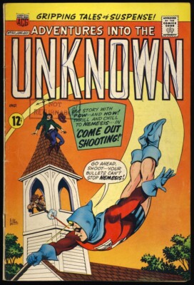 ADVENTURES INTO THE UNKNOWN #165 1966 ACG JOHN BUSCEMA Time Warp Story NEMESIS 