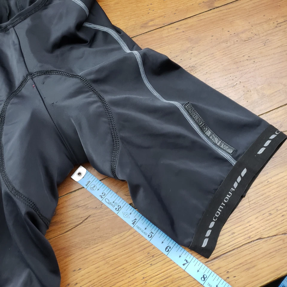 Demarchi Womens Large Cycling Bibshorts 6" 13" (8.5/10) Bib Shorts L Black - Image 3 of 4