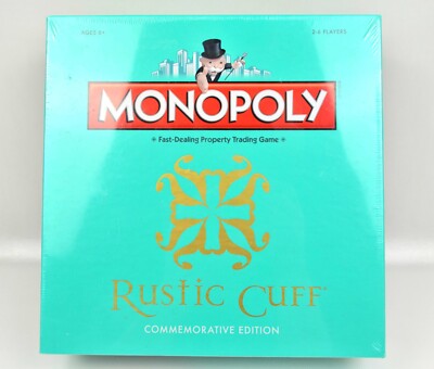 Monopoly Rustic Cuff Commemorative Edition 2016 New Sealed NIB
