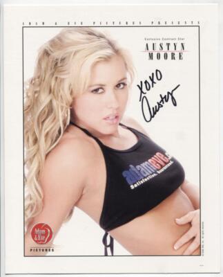Austyn Moore Adult Actress Autographed 8"x10" Promo Photo w/COA WWE7