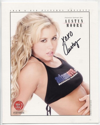 Austyn Moore Adult Actress Autographed 8"x10" Promo Photo w/COA WWE7-101 | eBay