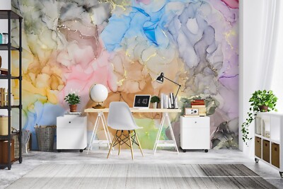 3D Color Texture G1803 Wallpaper Wall Murals Removable Self-adhesive Honey