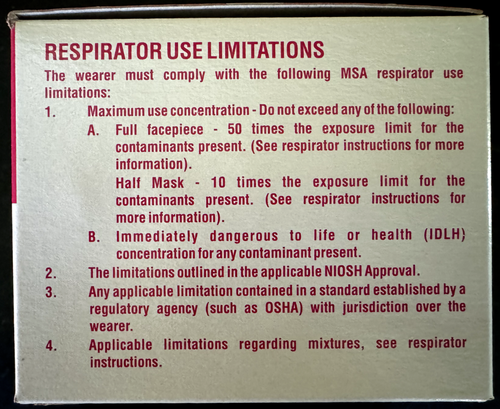 Case of MSA 815177 Low Rider P100 Respirator Filter Cartridges 120 Filters NIOSH - Picture 6 of 10