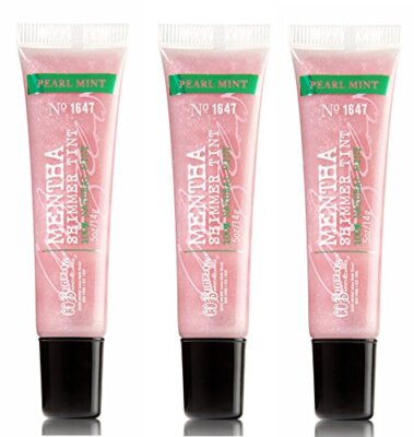 c.o. bigelow 3 pack mentha lip tint pink mint Bath & Body Works C.O. Bigelow Mentha 3 Pack Shimmer Tint Pearl Mint #1647