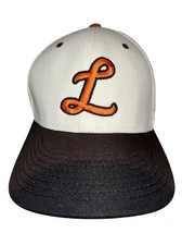 Richardson PTS 20 “Script L” Hat Cap White,Orange Black Accents SM-MD LaPorte