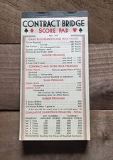 Vintage Contract Bridge Score Pad No. 198 - Card Game Sheets - 1950s