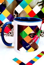 *NEW* PET SHOP BOYS - YES [v.04 NEIL FACE-BLUE] COFFEE MUG *EXCLUSIVE*