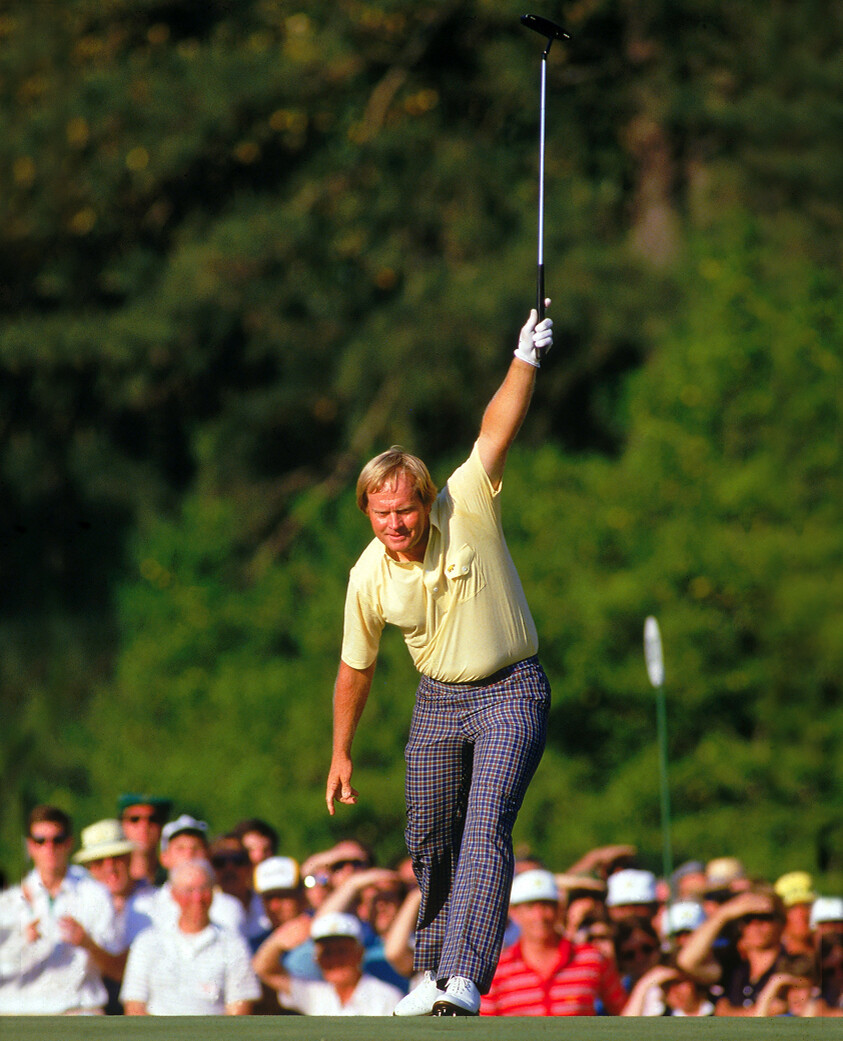 JACK NICKLAUS 8X10 CELEBRITY PHOTO PICTURE THE 1986 MASTERS 1