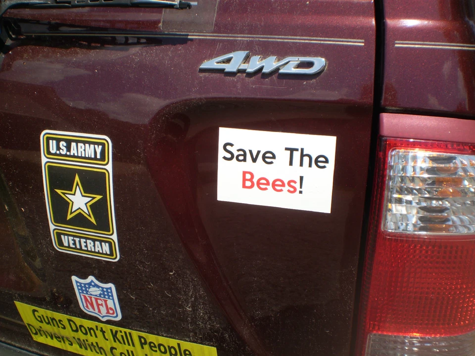 Save The Bees! Vinyl Sticker. Buy 1, Get 1 Free + Free Shipping. For Bee Lovers! - Image 2 of 4