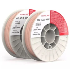 ER70S-6 .035" 0.9mm-10 Lbs Spool (2 Rolls) Carbon Steel Mig Solid Welding Wire