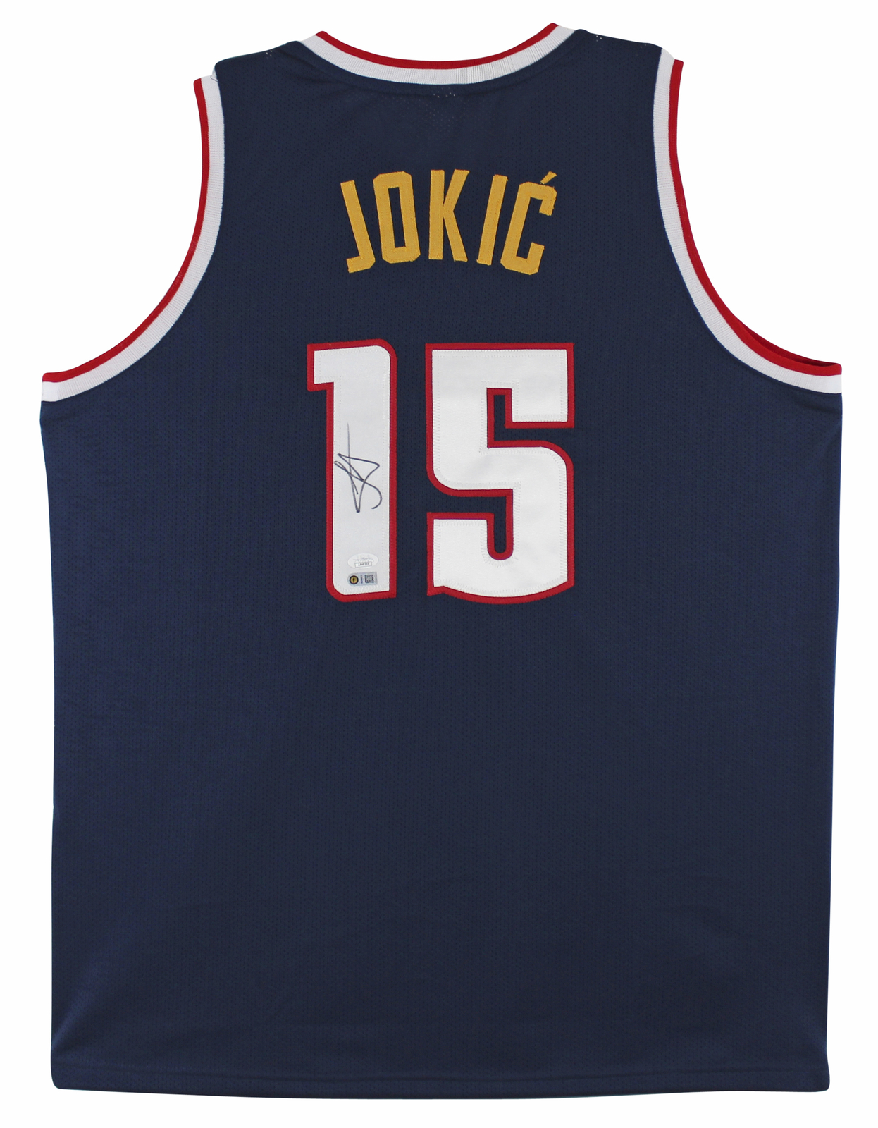 Nikola Jokic Autographed Signed Authentic Navy Blue Pro Style Jersey JSA 