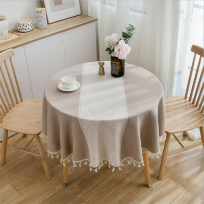 Round Tablecloth Modern Dining Room Kitchen Home Table Cloth Cover Decor 150cm Round Tablecloth Modern Dining Room, Modern Round Tablecloth